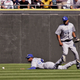 Royals outfielders before they started practicing Tom Emanski's patented "Call Off Drill."